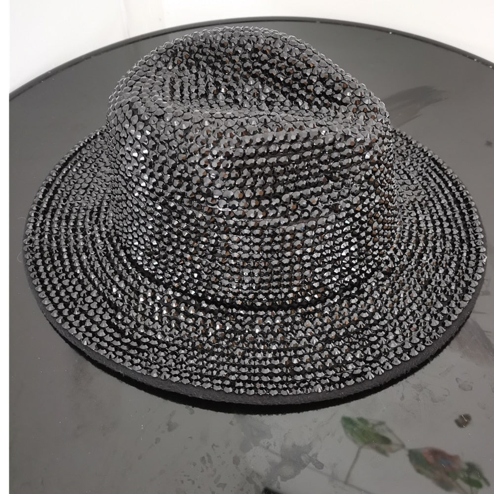 Rhinestone Fedora Jazz Hat - Polished 24/7