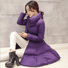 Cute Padded Swing Hem Parka