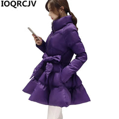 Cute Padded Swing Hem Parka