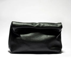 Genuine Leather Clutch Evening Bag with Phone Pocket