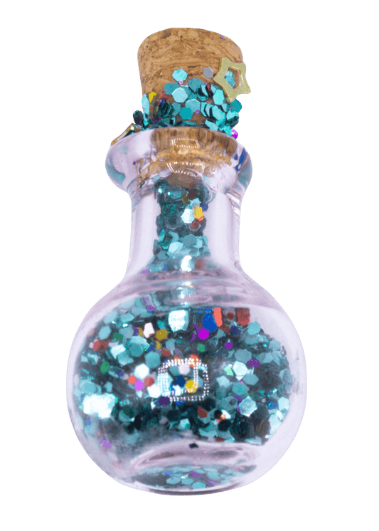 Glittery Fairy Spell Jar Magnet