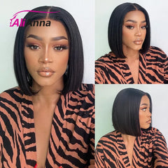 🔥 Glueless Bob Wig – Pre-Cut Lace, Human Hair! 🔥