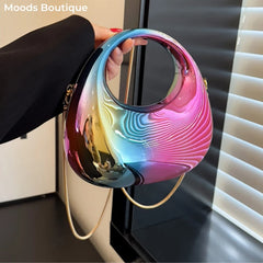 Evening Clutch Round Handle Wrist Bag