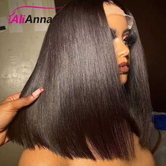 🔥 Glueless Bob Wig – Pre-Cut Lace, 100% Human Hair! 🔥