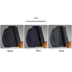Thick Stand Collar Solid Winter Jacket