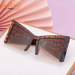 Semi-Rimless Cat Eye Sunglasses