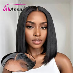 🔥 Glueless Bob Wig – Pre-Cut Lace, Human Hair! 🔥