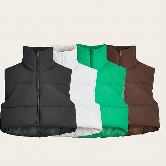 Warm Outerwear Casual Belt Sleeveless Winter Women Vests Jackets