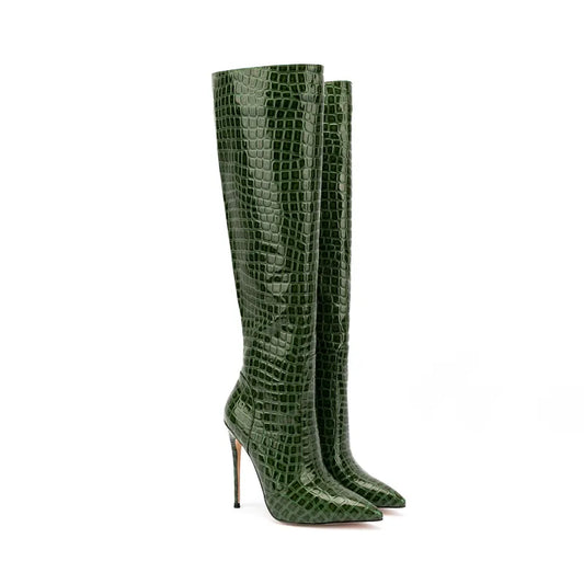 Pointed Toe Riding Boots