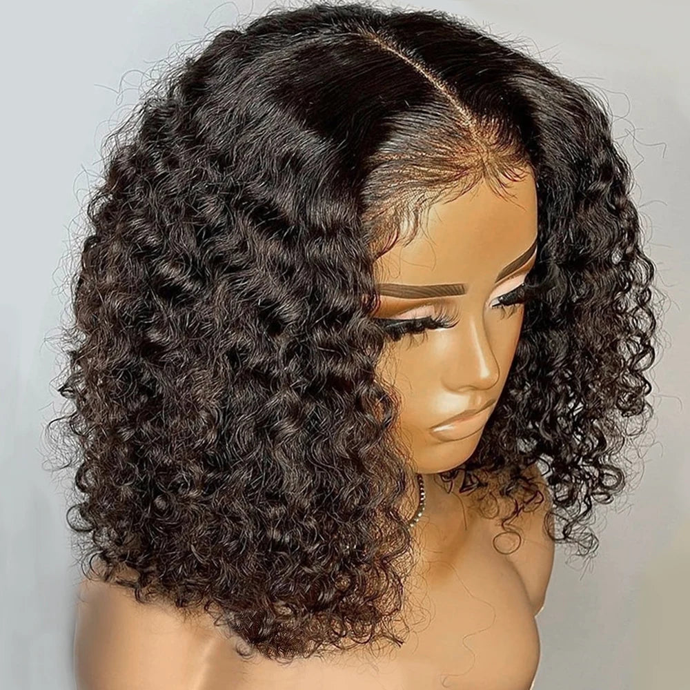 Glueless Water Wave Bob Wig Pre-Cut Lace!