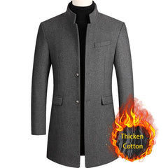 Business Casual Trench Wool Coat