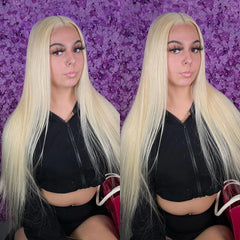 💛 Honey Blonde Glueless Wig – 613 HD Lace, Human Hair! 💛