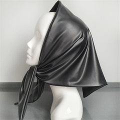 Warm Long Large Faux Leather Scarf Bandana