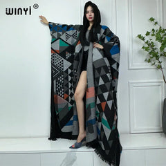 High Quality Loose Thick Warm Kaftan Coat