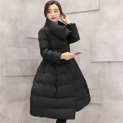 Cotton Mid Length Swing Coat