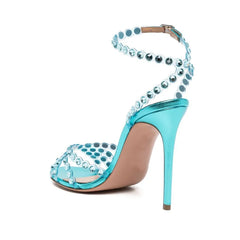 Rhinestones Sequined Sexy Thin High heel Gladiator Sandals