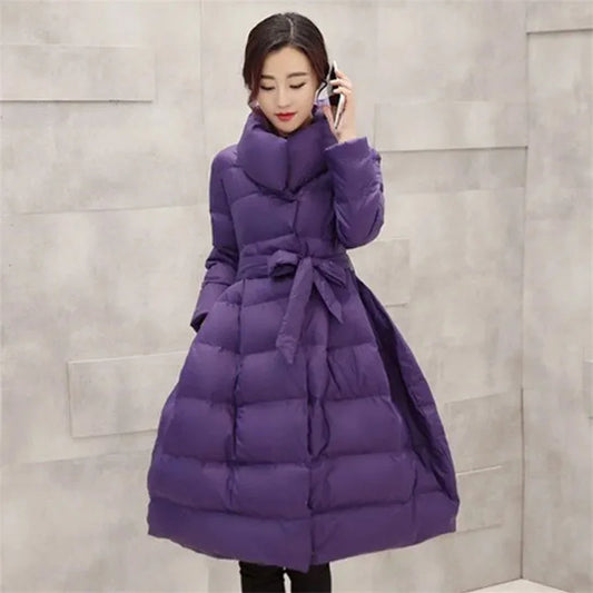 Cotton Mid Length Swing Coat