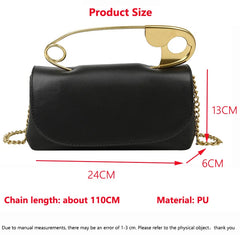 PU Leather Handbag Women Designer Chains flap Shoulder Bag
