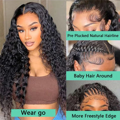 30" Water Wave Wig Glueless & Pre-Cut Lace!