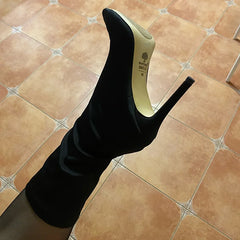 High Heels Silk Sock Boots