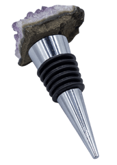 Amethyst Crystal Cluster Wine Stopper