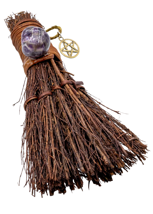 Amethyst Cinnamon Witch's Broom