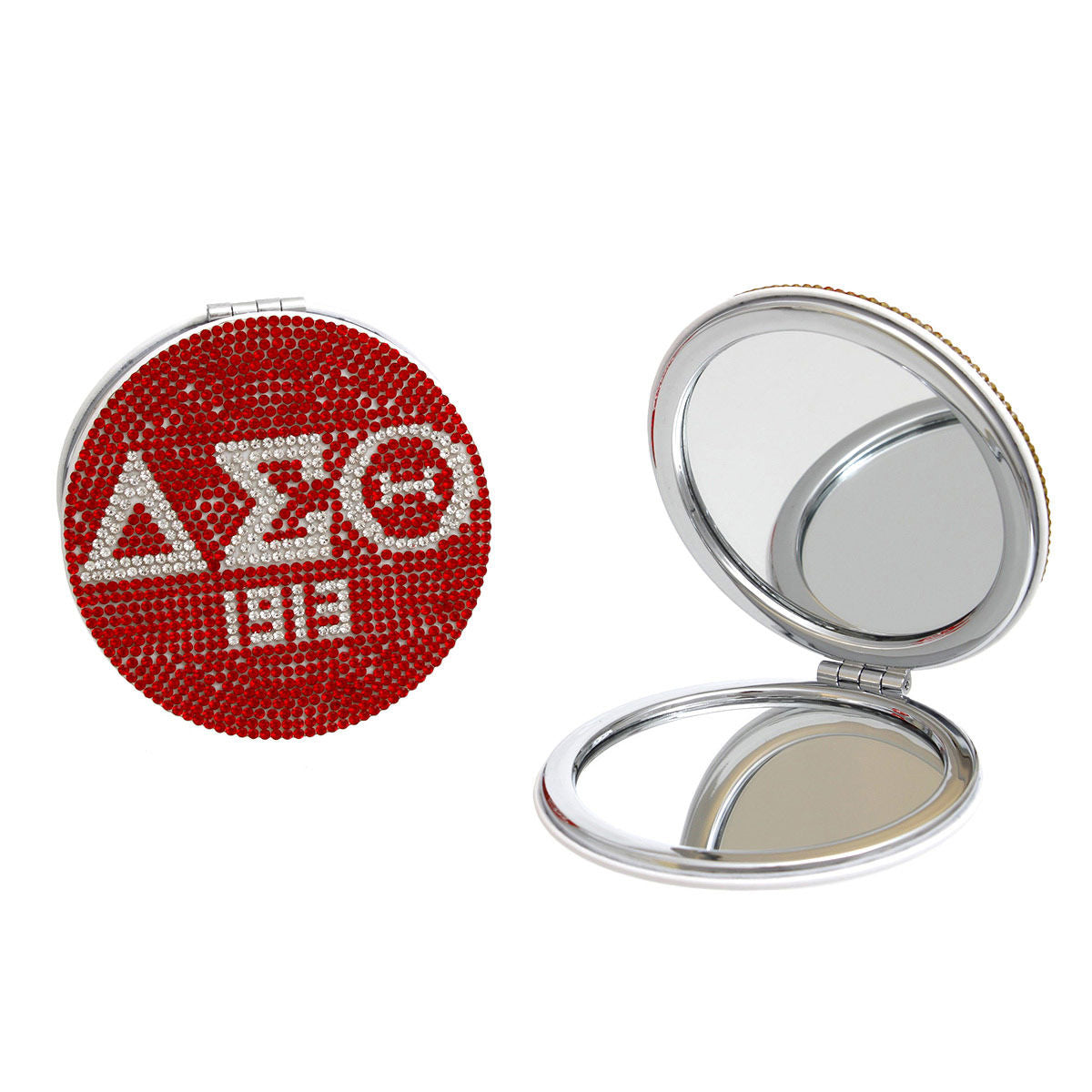 DST Sorority Red Bling Mirror Compact