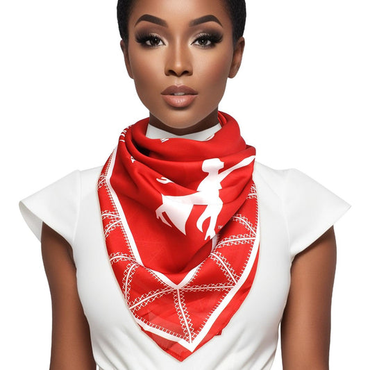 DST Sorority Lady Fortitude Red Square Scarf