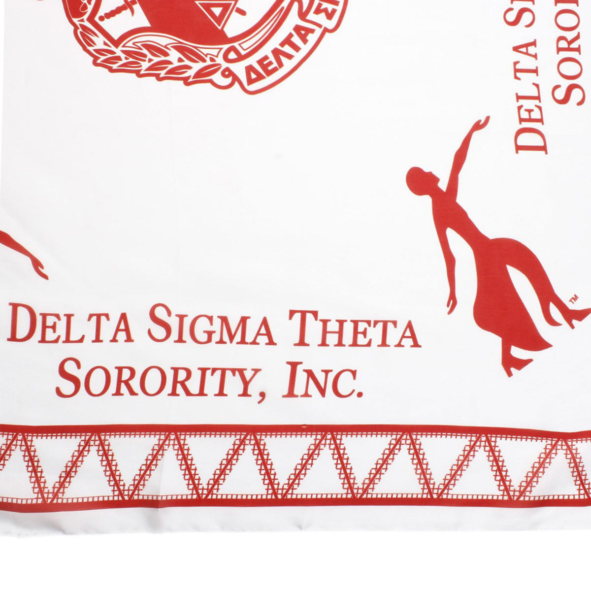 DST Sorority Lady Fortitude White Square Scarf