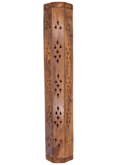 Brass Inlay Moon & stars Coffin Incense Burner