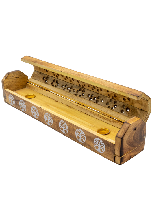 Tree of Life Coffin Incense Burner