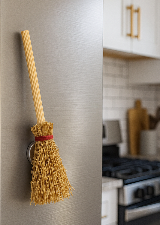 Witch Broom Refrigerator Magnet