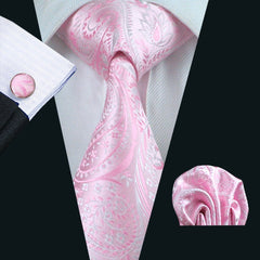 100% Silk Pink Ties - Polished 24/7