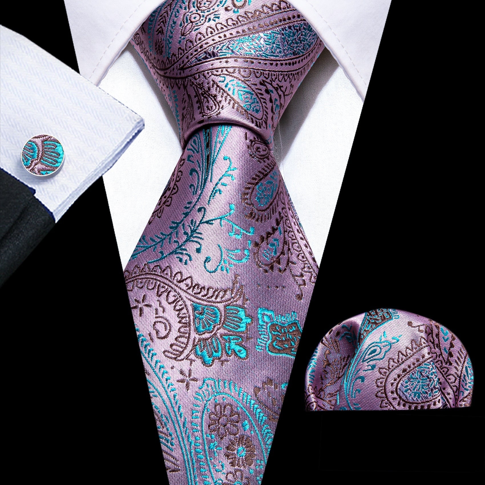 100% Silk Pink Ties - Polished 24/7