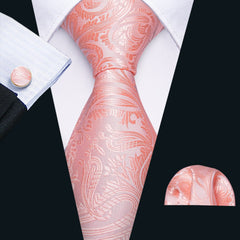 100% Silk Pink Ties - Polished 24/7