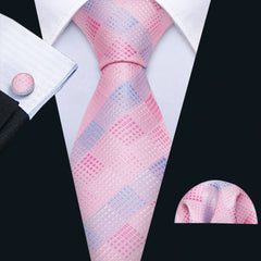 100% Silk Pink Ties - Polished 24/7