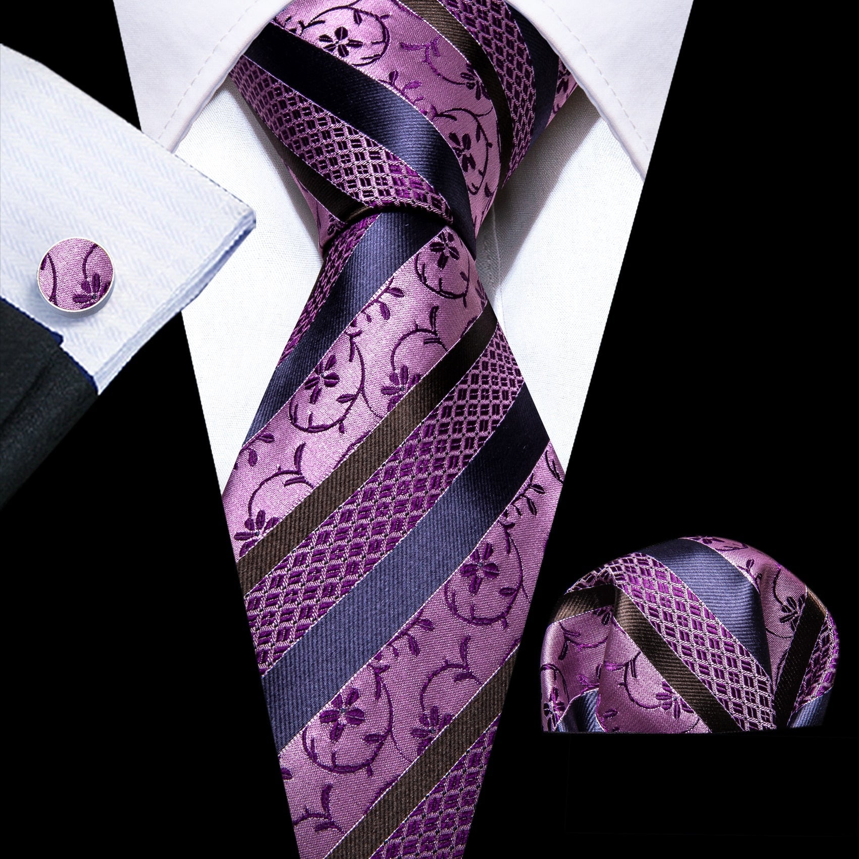 100% Silk Pink Ties - Polished 24/7