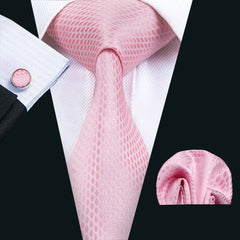 100% Silk Pink Ties - Polished 24/7