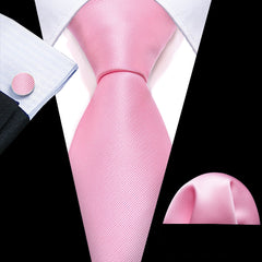 100% Silk Pink Ties - Polished 24/7