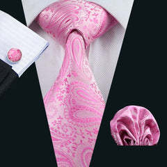 100% Silk Pink Ties - Polished 24/7