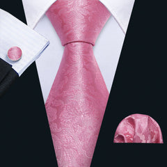 100% Silk Pink Ties - Polished 24/7