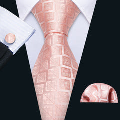 100% Silk Pink Ties - Polished 24/7