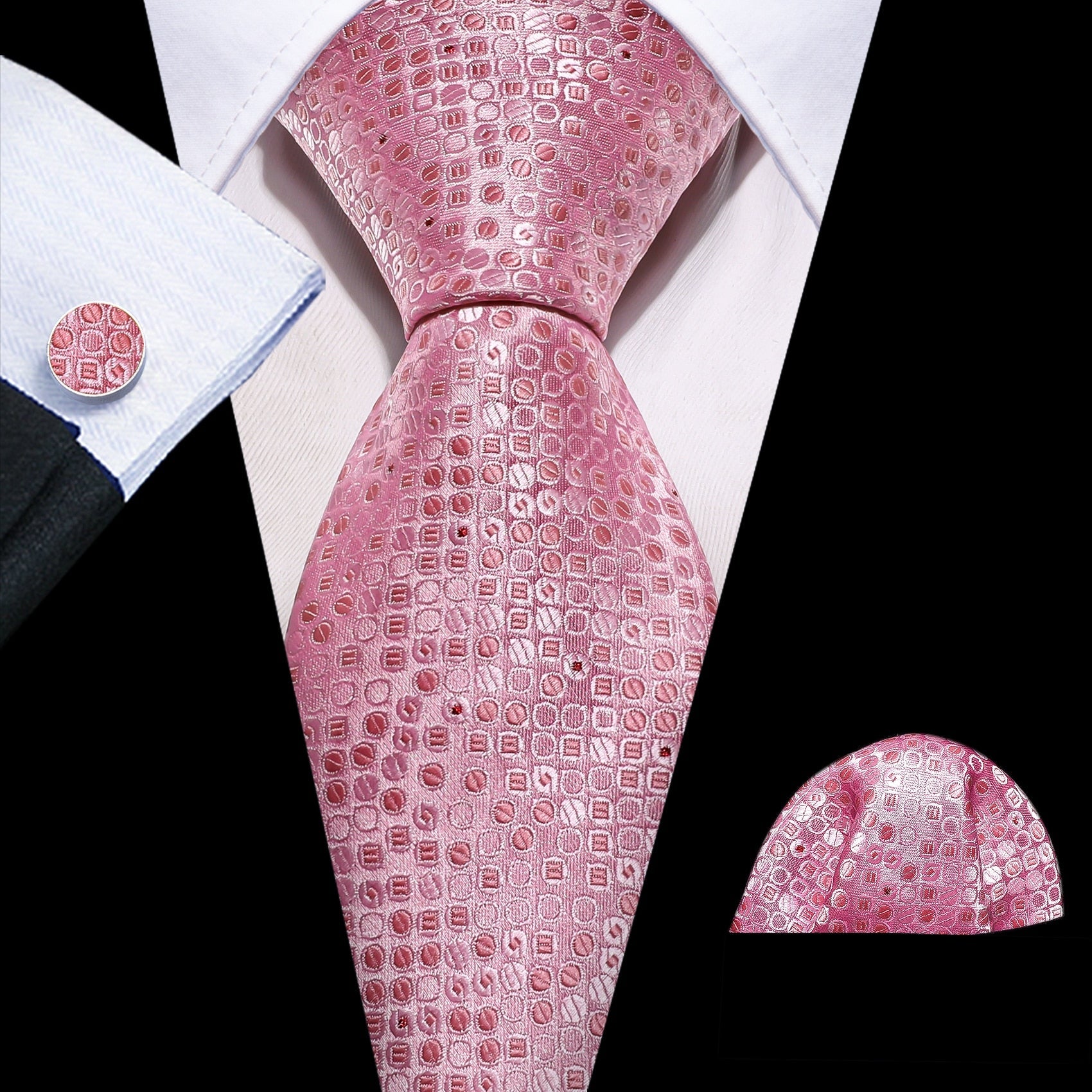 100% Silk Pink Ties - Polished 24/7