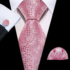 100% Silk Pink Ties - Polished 24/7