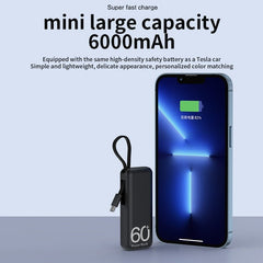 5000mAh Mini Power Bank Cellphone Fast Charging External Battery For Iphone Portable Emergency Own Line Powerbank For Huawei - Polished 24/7