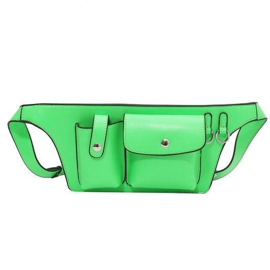 Bag female Korean fashion waist bag ins net red popular simple one-shoulder diagonal bag foreign pneumothorax bag - Polished 24/7