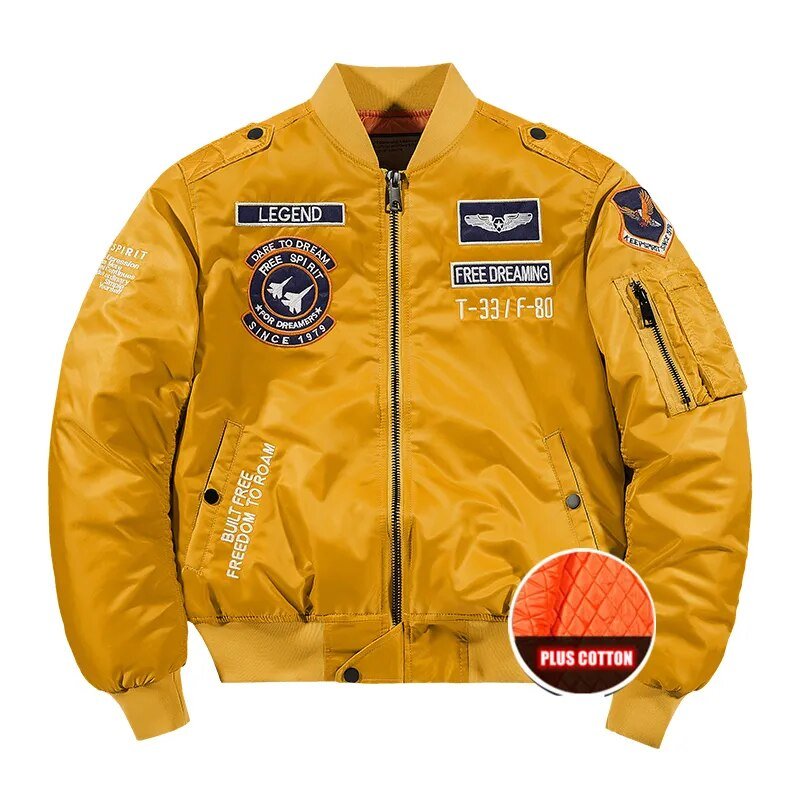 Bomber Embroidered Military Jacket Uniform Large Size Coat Tooling Jacket - Polished 24/7