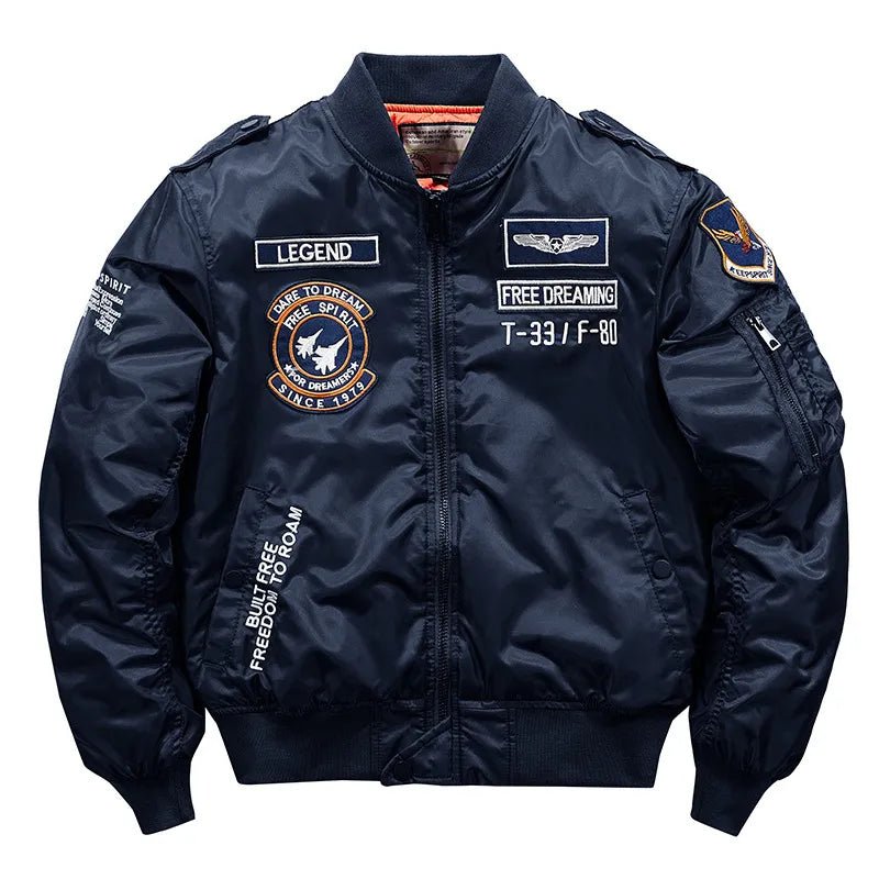 Bomber Embroidered Military Jacket Uniform Large Size Coat Tooling Jacket - Polished 24/7