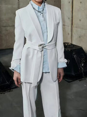Casual Blazers Coats + Trousers Female Elegant Suit - Polished 24/7