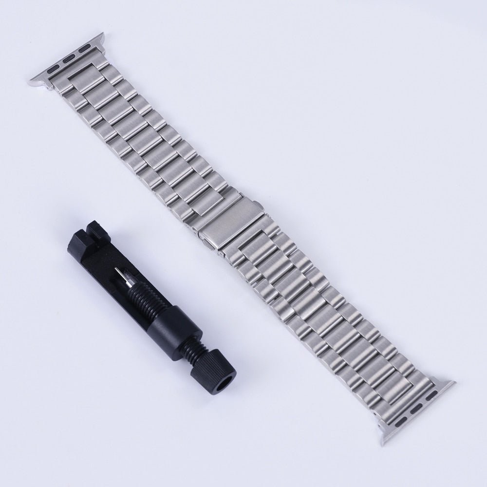 Classic Metal Band For Apple Watch Series 8 7 6 SE 5 45mm 41mm 40mm 44mm Stainless Steel Strap For iWatch Ultra 49mm 42mm Correa - Polished 24/7
